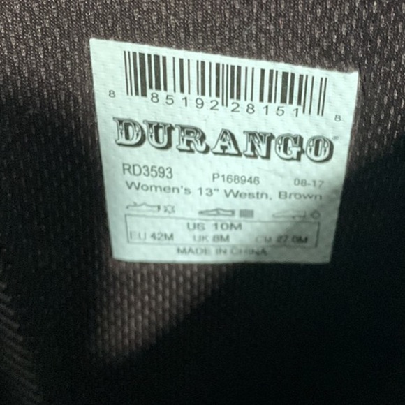 Durango boots size 10 - Picture 4 of 4
